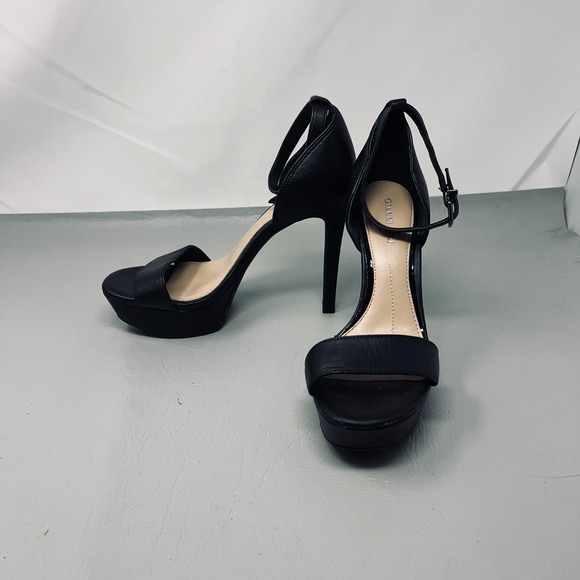 Gianni Bini Shoes - Gianni Bini Women Heels Size 7 Black Platform Ankle Strap Stiletto Pumps Evening
